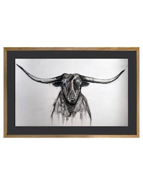 Pintura Horns técnica acrílico Lune Art Gallery AnimalArt