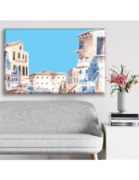 Cuadro decorativo Industria Grafica Ciento 23 Ciudad acuarela