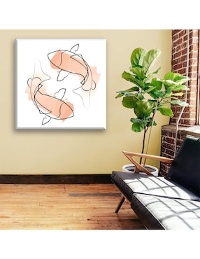 Cuadro decorativo Industria Grafica Ciento 23 Peces koi línea