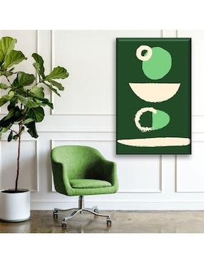 Cuadro decorativo Industria Grafica Ciento 23 Minimalismo verde