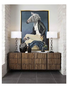 Pintura Lord Zebra técnica óleo Lune Art Gallery AnimalArt