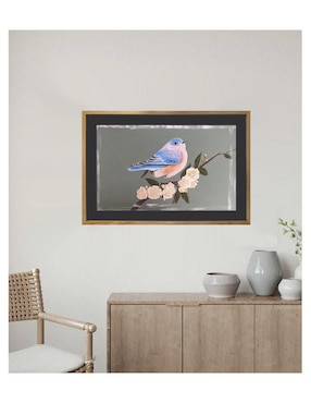 Pintura Blue Bird técnica acrílico Lune Art Gallery Birds