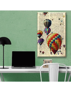 Cuadro decorativo Industria Grafica Ciento 23 Globos aerostáticos