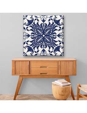 Cuadro decorativo Industria Grafica Ciento 23 Tapiz geométrico azul