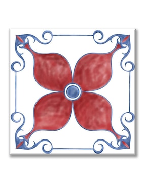 Cuadro decorativo Industria Grafica Ciento 23 Flor de cuatro pétalos