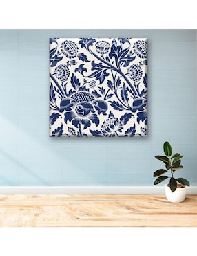Cuadro decorativo Industria Grafica Ciento 23 Tapiz flores azules