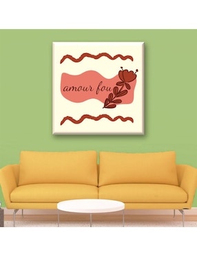 Cuadro decorativo Industria Grafica Ciento 23 Flor vino