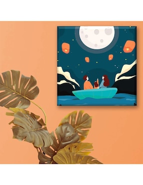 Cuadro decorativo Industria Grafica Ciento 23 Noche iluminada en familia