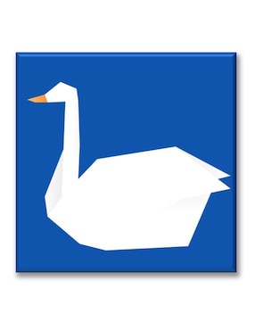 Cuadro decorativo Industria Grafica Ciento 23 Cisne origami