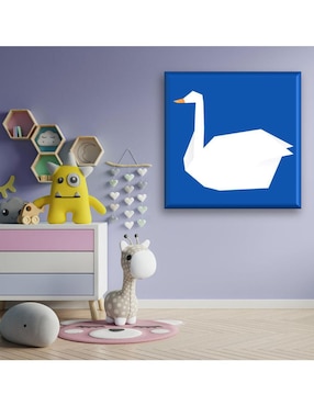 Cuadro decorativo Industria Grafica Ciento 23 Cisne origami