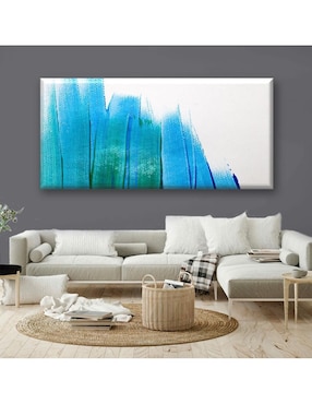 Cuadro decorativo Industria Grafica Ciento 23 Manchas de pincel azul