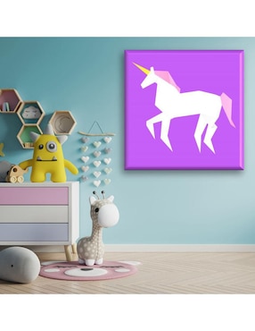 Cuadro decorativo Industria Grafica Ciento 23 Unicornio origami
