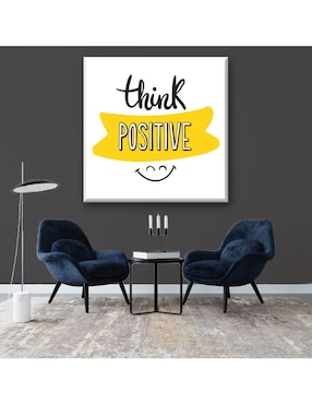 Cuadro decorativo Industria Grafica Ciento 23 Piensa positivo