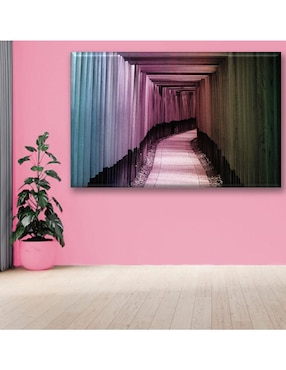 Cuadro decorativo Industria Grafica Ciento 23 Corredor arcoíris