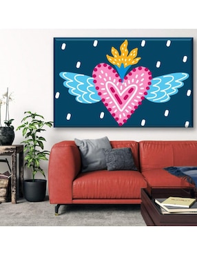 Cuadro decorativo Industria Grafica Ciento 23 Corazón con alas