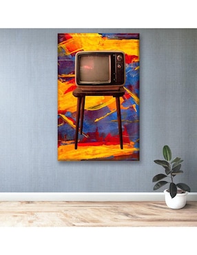 Cuadro decorativo Industria Grafica Ciento 23 Televisión vintage
