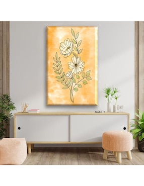 Cuadro decorativo Industria Grafica Ciento 23 Flores acuarela