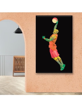 Cuadro decorativo Industria Grafica Ciento 23 Básquetbol geométrico