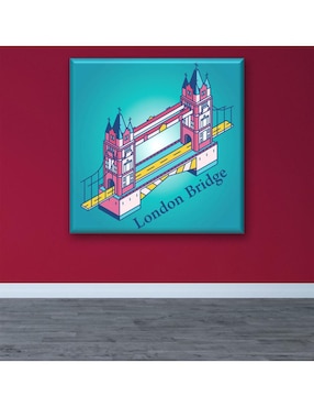 Cuadro decorativo Industria Grafica Ciento 23 London bridge ilustración