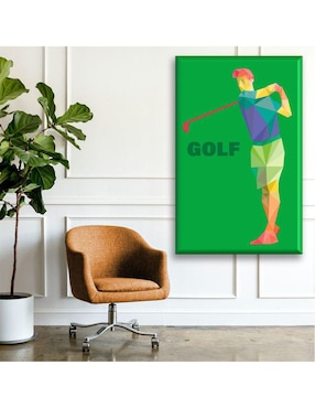 Cuadro decorativo Industria Grafica Ciento 23 Golf colores