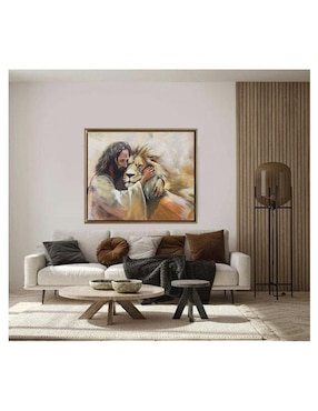Pintura Jesús te cuida técnica acrílico Lune Art Gallery Religiosos