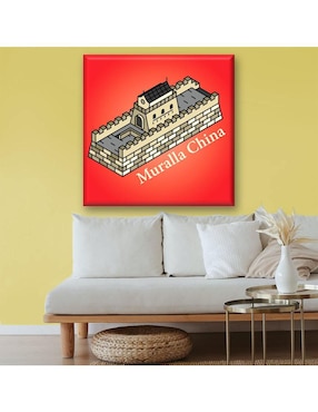 Cuadro decorativo Industria Grafica Ciento 23 Muralla china ilustración