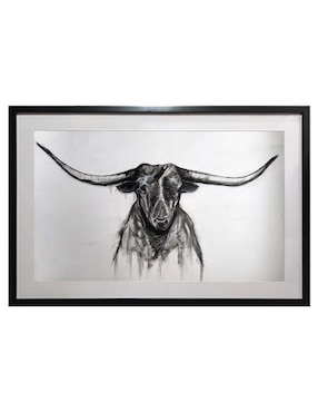 Pintura Horns técnica acrílico Lune Art Gallery AnimalArt