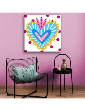 Cuadro decorativo Industria Grafica Ciento 23 Corazón de colores