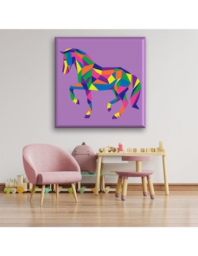 Cuadro decorativo Industria Grafica Ciento 23 Caballo poligonal