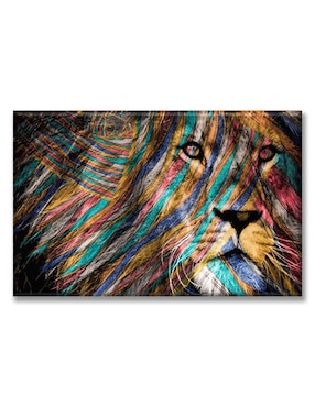 Cuadro decorativo Industria Grafica Ciento 23 León colores