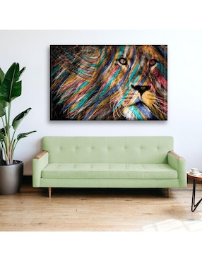 Cuadro decorativo Industria Grafica Ciento 23 León colores