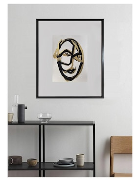 Pintura GoldFacei técnica acrílico Lune Art Gallery Faces