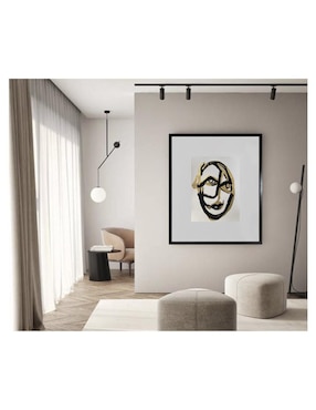 Pintura GoldFacei técnica acrílico Lune Art Gallery Faces