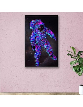 Cuadro decorativo Industria Grafica Ciento 23 Astronauta poligonal