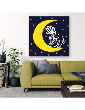 Cuadro decorativo Industria Grafica Ciento 23 Luna floreciendo