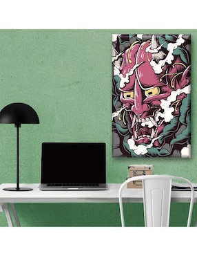 Cuadro decorativo Industria Grafica Ciento 23 Máscara japonesa diablo
