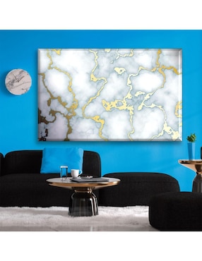 Cuadro decorativo Industria Grafica Ciento 23 Mármol con detalles dorado