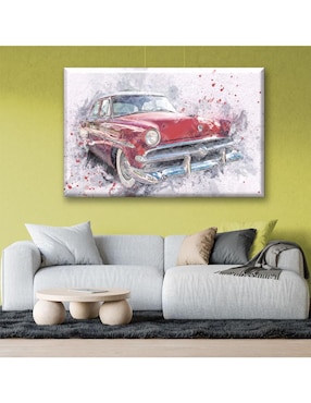 Cuadro decorativo Industria Grafica Ciento 23 Carro antiguo pintura