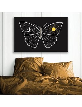 Cuadro decorativo Industria Grafica Ciento 23 Mariposa cuerpos celestes