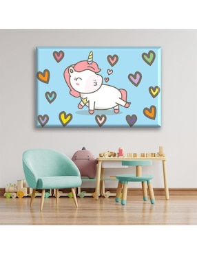Cuadro decorativo Industria Grafica Ciento 23 Unicornio corazón