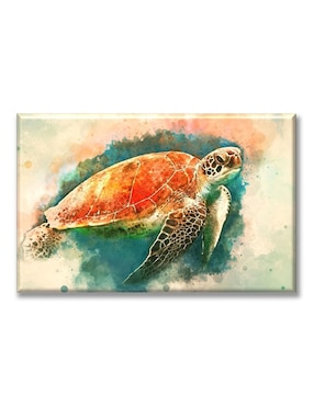 Cuadro decorativo Industria Grafica Ciento 23 Tortuga acuarela