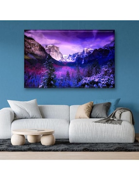 Cuadro decorativo Industria Grafica Ciento 23 Paisaje lila