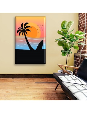 Cuadro decorativo Industria Grafica Ciento 23 Atardecer en la playa ii