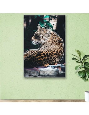Cuadro decorativo Industria Grafica Ciento 23 Cheetah líneas