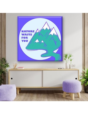 Cuadro decorativo Industria Grafica Ciento 23 Montaña frase