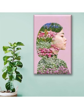 Cuadro decorativo Industria Grafica Ciento 23 Campo de flores rosas