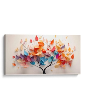 Cuadro Decorativo Canvas Lab Árbol Con Hojas