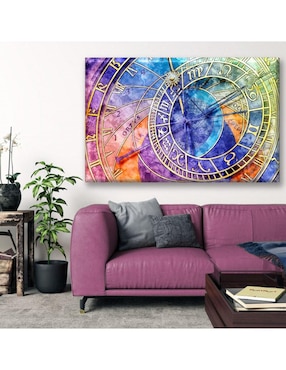 Cuadro decorativo Industria Grafica Ciento 23 Reloj acuarela
