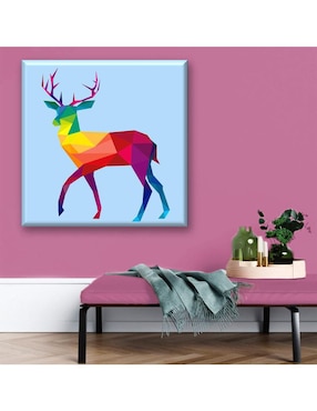 Cuadro decorativo Industria Grafica Ciento 23 Venado geométrico
