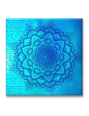 Cuadro Decorativo Industria Gráfica Ciento 23 Mandala Azul